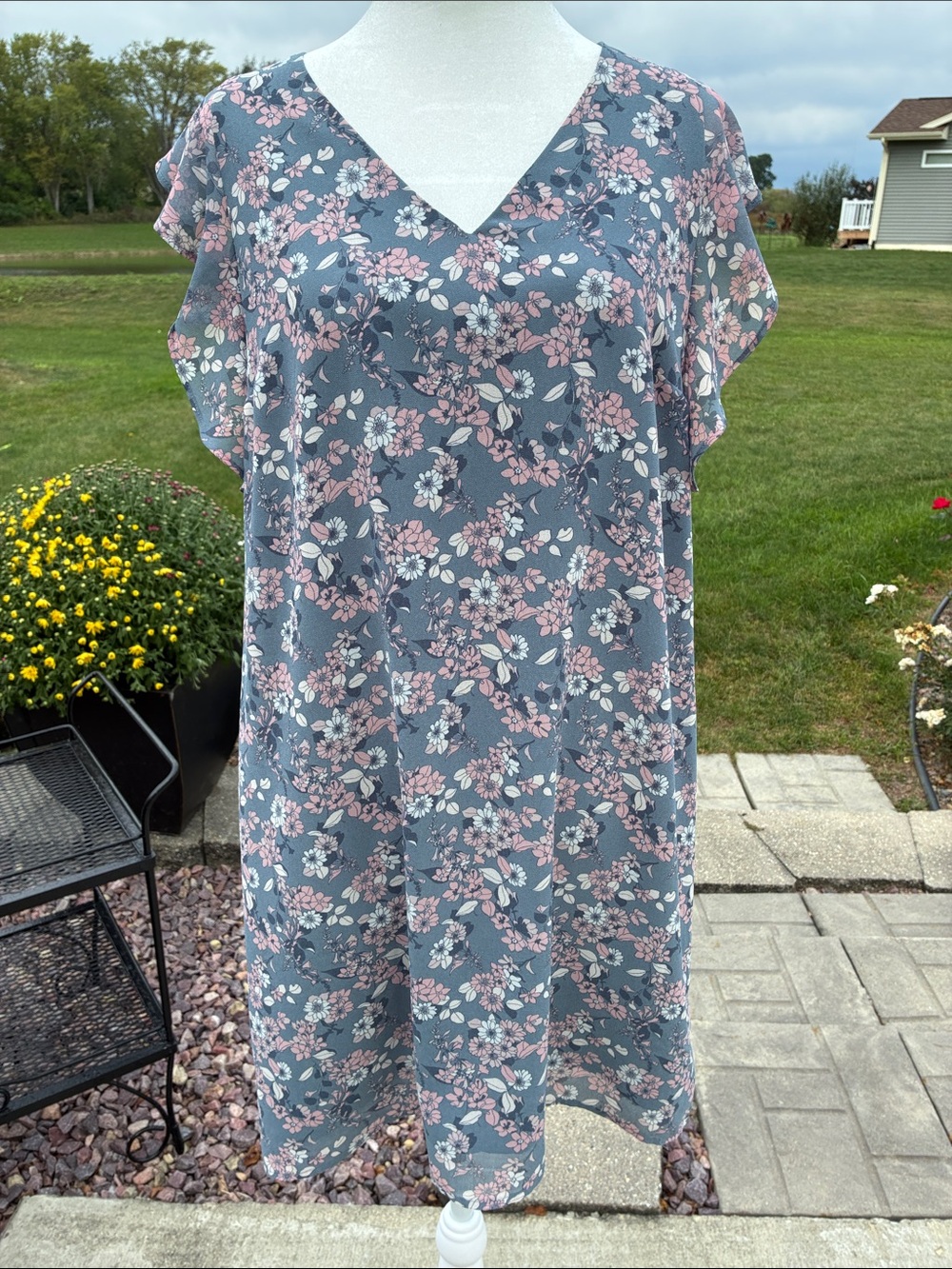 Loft Floral MP Lined Dress